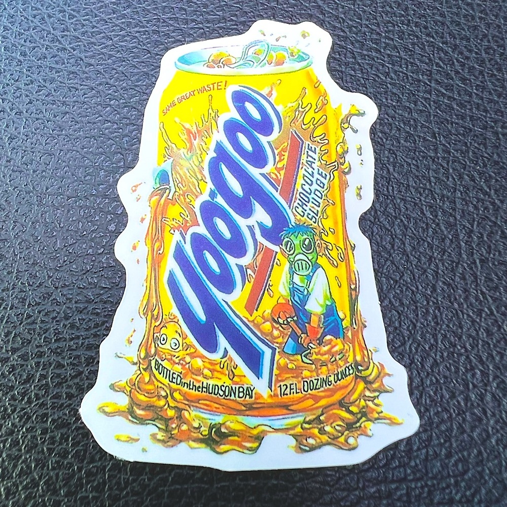 Yoo Goo Choco Sludge Gross Humor Funny Parody Sticker 8s 90s style sticker
